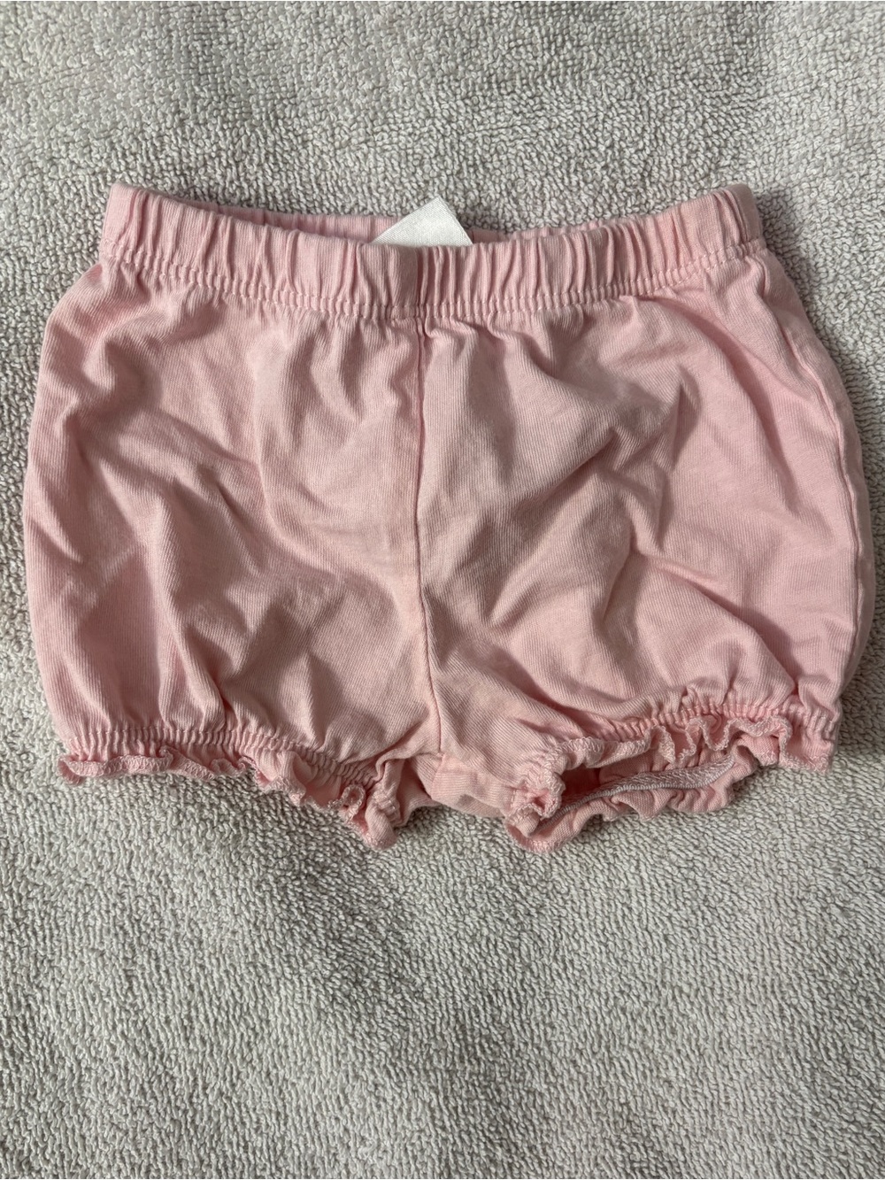 Carter's Light Pink Ruffle Hem High Waist Shorts